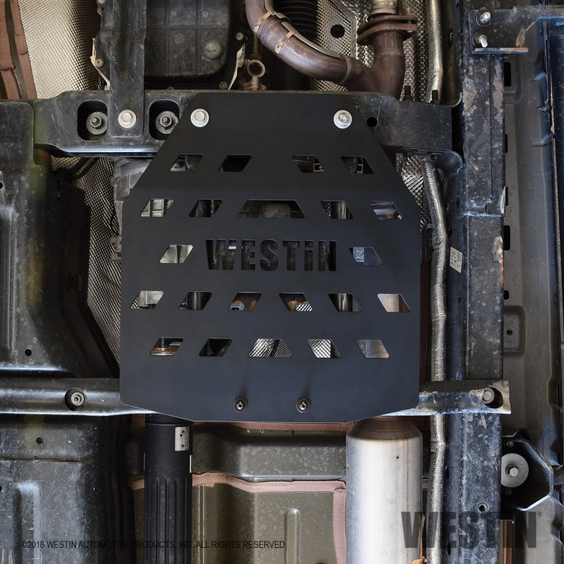 Westin 42-21085 /Snyper 18-21 Jeep Wrangler JL Transfer Case Skid Plate - Textured Black