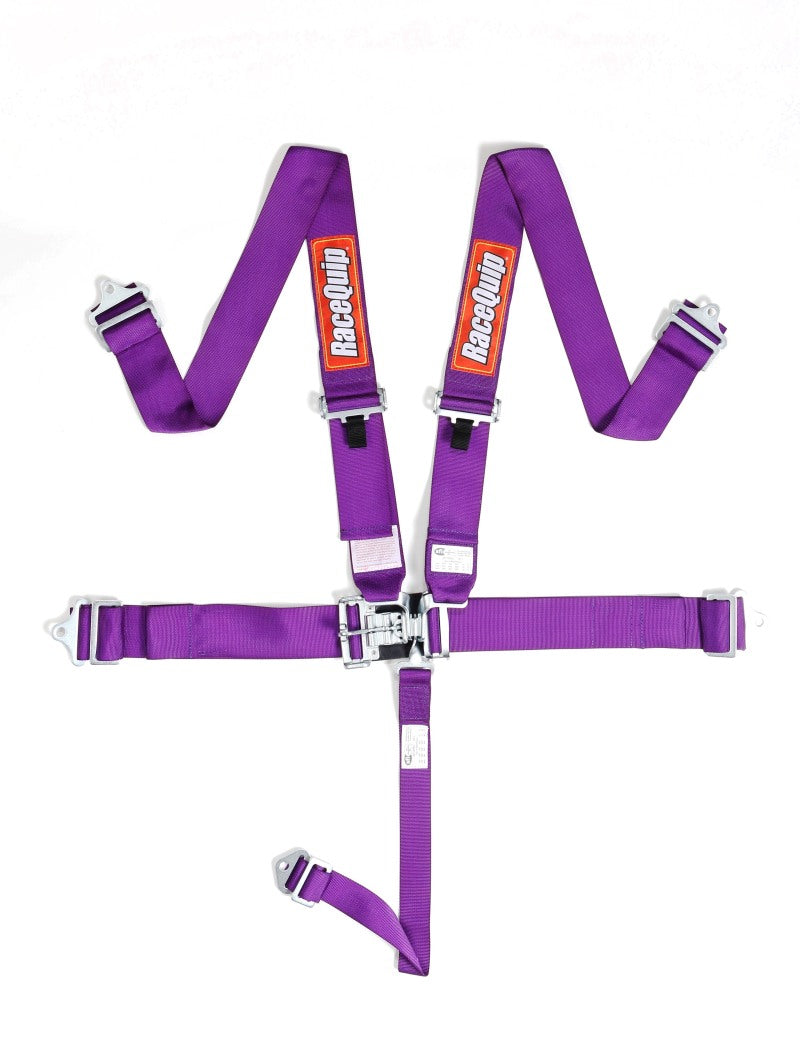 Racequip 711051 RaceQuip Purple L & L 5pt Seat Belt