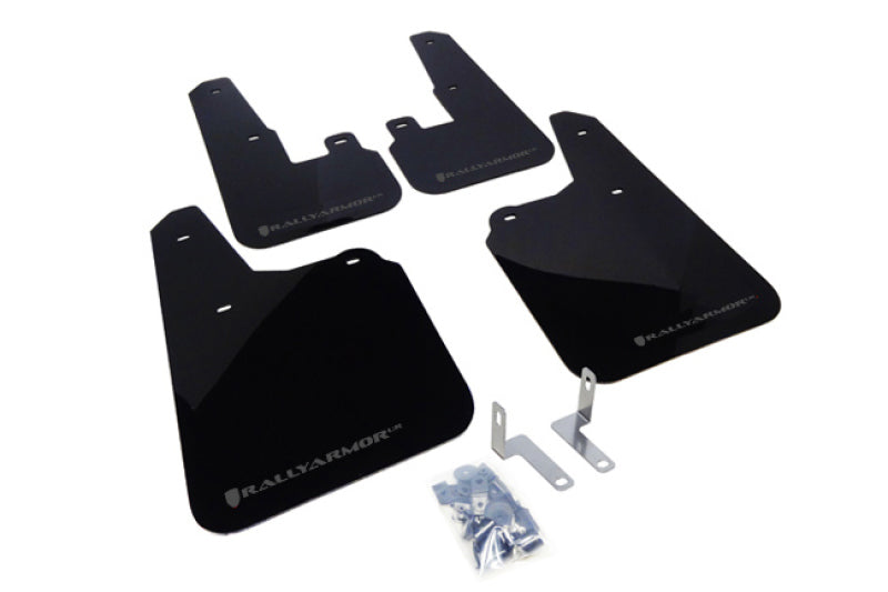Rally Armor MF16-UR-BLK/GRY 10-14 Subaru Outback Black UR Mud Flap w/ Grey Logo