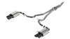 Borla 140982BC 2024 Ford Mustang Ecoboost 2.3L ATAK Catback Exhaust Black Chrome w/ Quad Tip - Non-Active