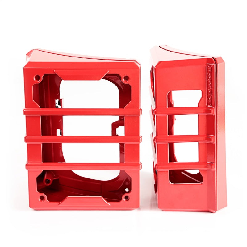 Rugged Ridge 11226.06 07-18 Jeep Wrangler JK Red Elite Tail Light Guards