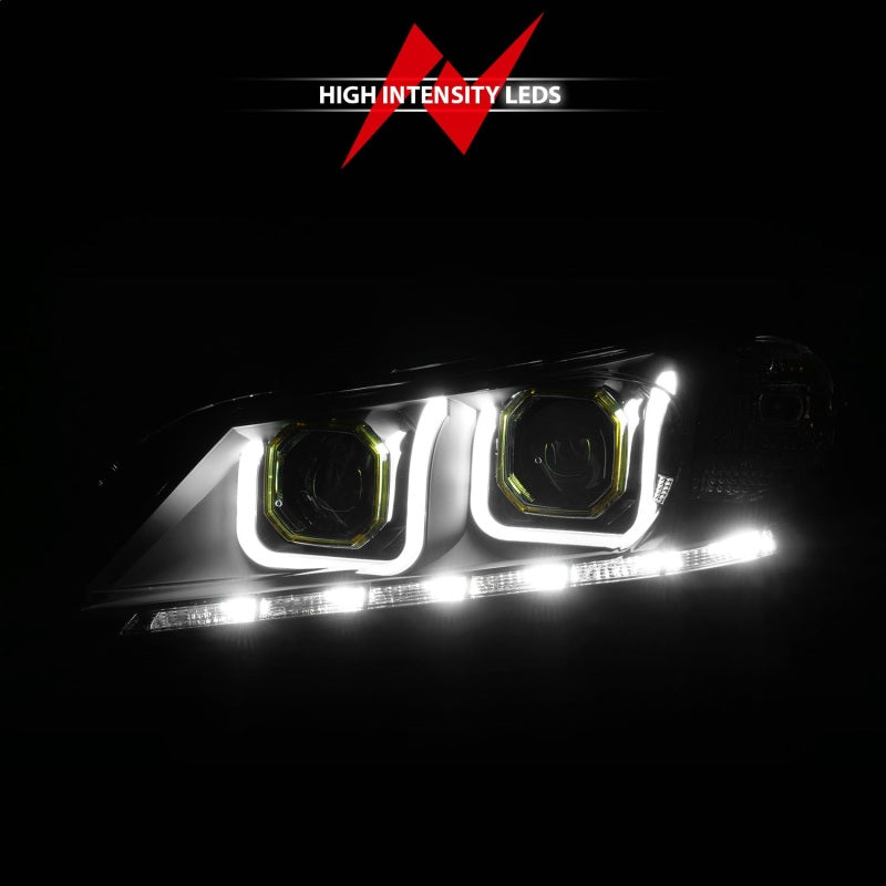 ANZO 121492 2013-2015 Honda Accord (4dr ONLY) Projector Headlights w/ U-Bar Black