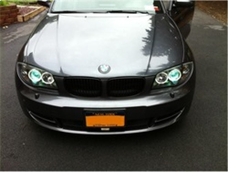 SPYDER 5008985 Spyder BMW E87 1-Series 08-11 Projector Headlights LED Halo Black High H1 Low H7 PRO-YD-BMWE87-HL-BK