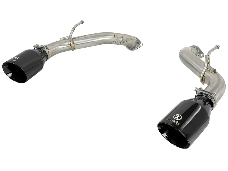 aFe 49-36130NM-B Takeda 2.5in 304 SS Axle-Back Exhaust w/ Black Tips 16-18 Infiniti Q50 V6-3.0L (tt)