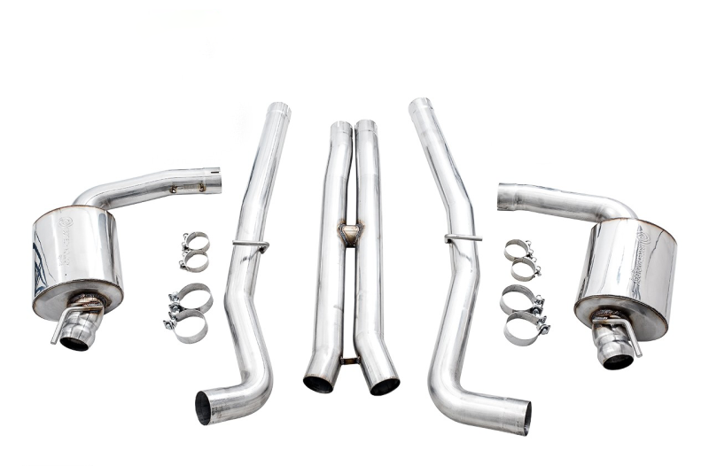 AWE Tuning 3020-11028 2015+ Dodge Challenger 6.4L/6.2L Non-Resonated Touring Edition Exhaust - Use Stock Tips