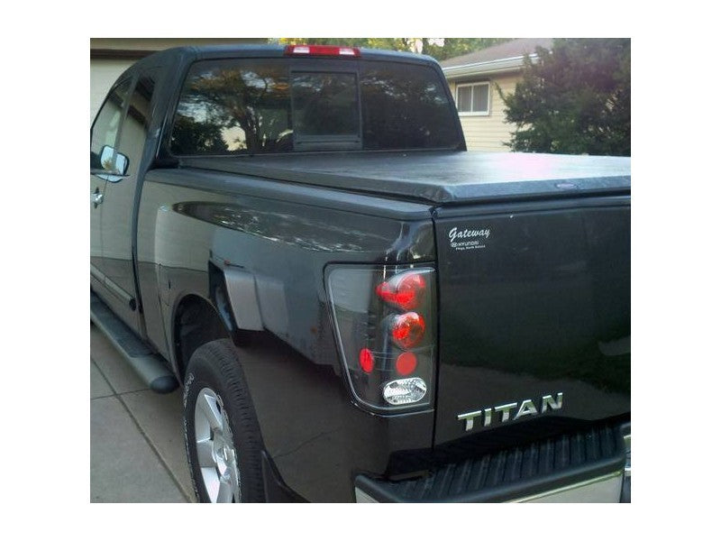 SPYDER 5007025 Spyder Nissan Titan 04-14 Euro Style Tail Lights Black ALT-YD-NTI04-BK