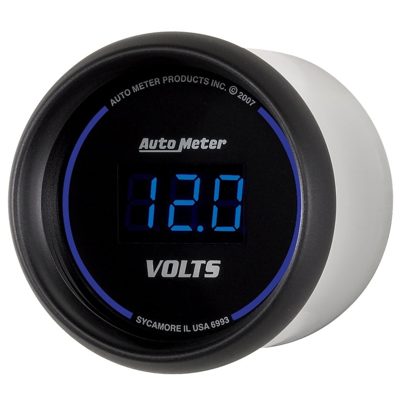 AutoMeter 6993 Autometer Cobalt Digital 52.4mm Black Voltmeter