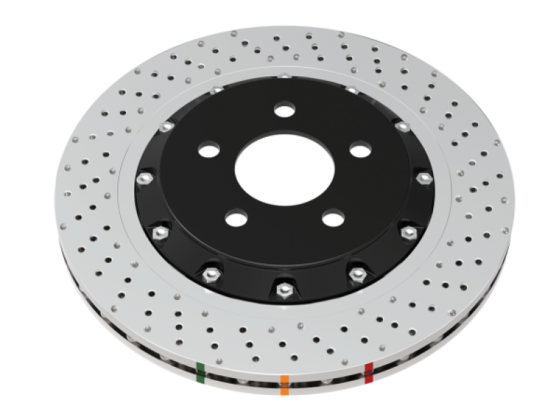 DBA 53940.1XD 19+ Chevrolet Camaro ZL1 (w/ NAS Nuts) 5000 Series Cross Drilled & Dimpled KP Brake Rotor