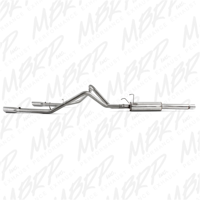 MBRP S5108409 2003 Dodge RAM Hemi 1500 5.7L SC/CC-SB Cat Back Dual Split Rear