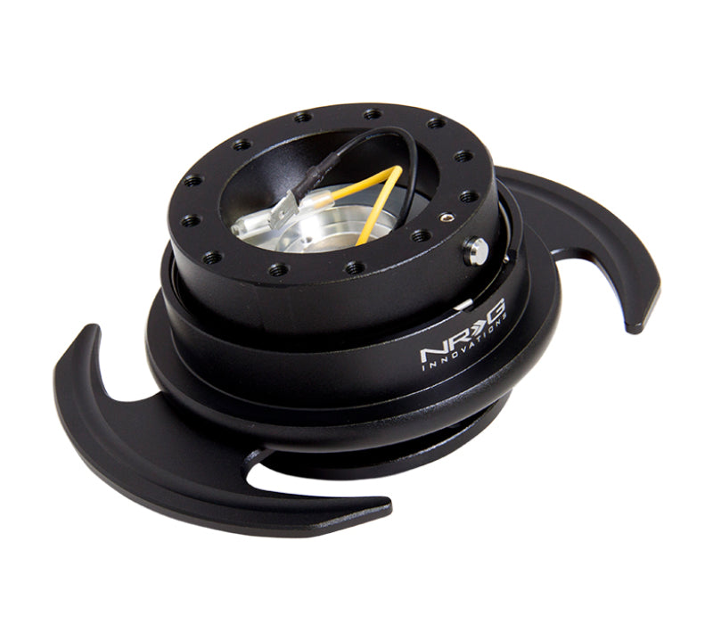 NRG SRK-650BK Quick Release Kit Gen 3.0 - Black Body / Black Ring w/Handles