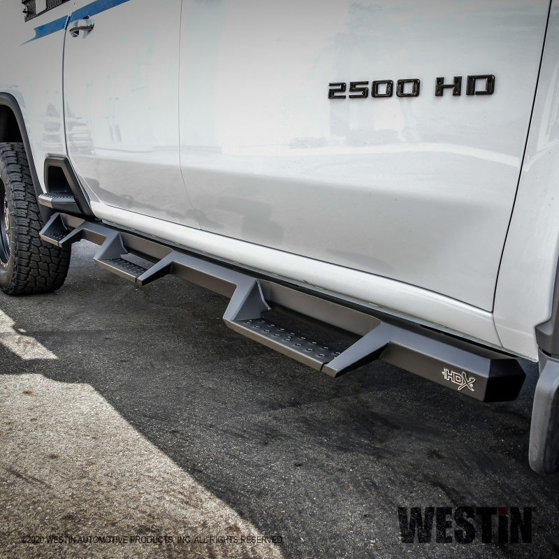 Westin 56-534765 2020 Chevy Silverado 2500/3500 Crew Cab (6.5ft Bed) HDX W2W Nerf Step Bars - Textured Black