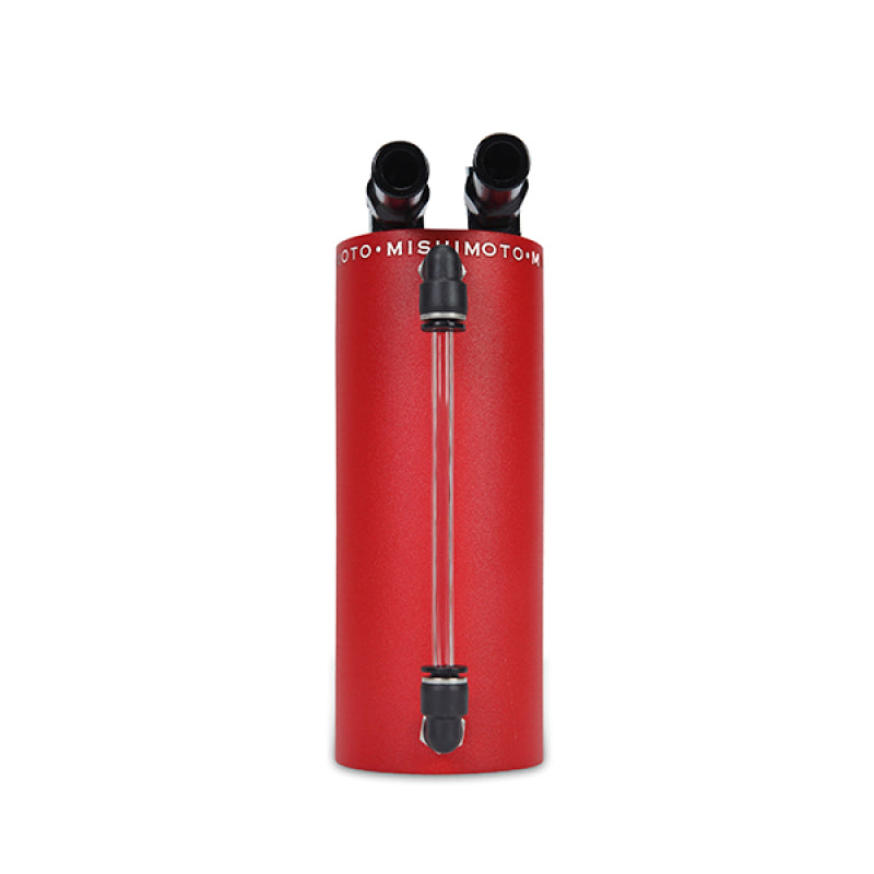 Mishimoto MMOCC-SAWRD Small Aluminum Oil Catch Can - Wrinkle Red