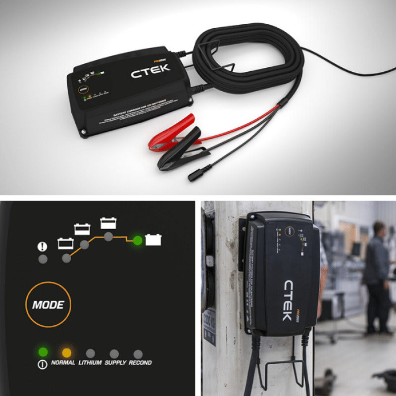 CTEK 40-327 PRO25SE Battery Charger - 50-60 Hz - 12V - 19.6ft Extended Charging Cable
