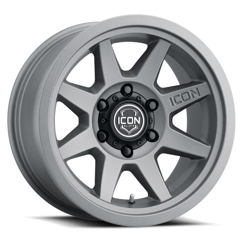 ICON 1917858347CH Rebound 17x8.5 6x5.5 0mm Offset 4.75in BS 106.1mm Bore Charcoal Wheel