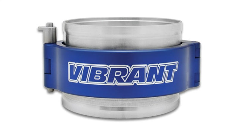 Vibrant 12518B HD Clamping System Assembly for 4in. OD Tubing - Blue Clamp