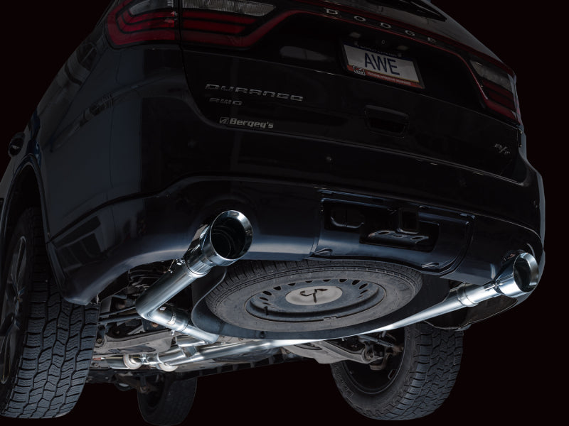 AWE Tuning 3020-32575 11-24 Dodge Durango 5.7L Track Edition Exhaust w/ Chrome Silver Tips