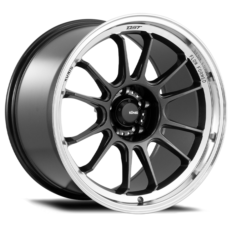 Konig HG85100356 Hypergram 15x8 4x100 ET35 Metallic Carbon w/ Machined Lip