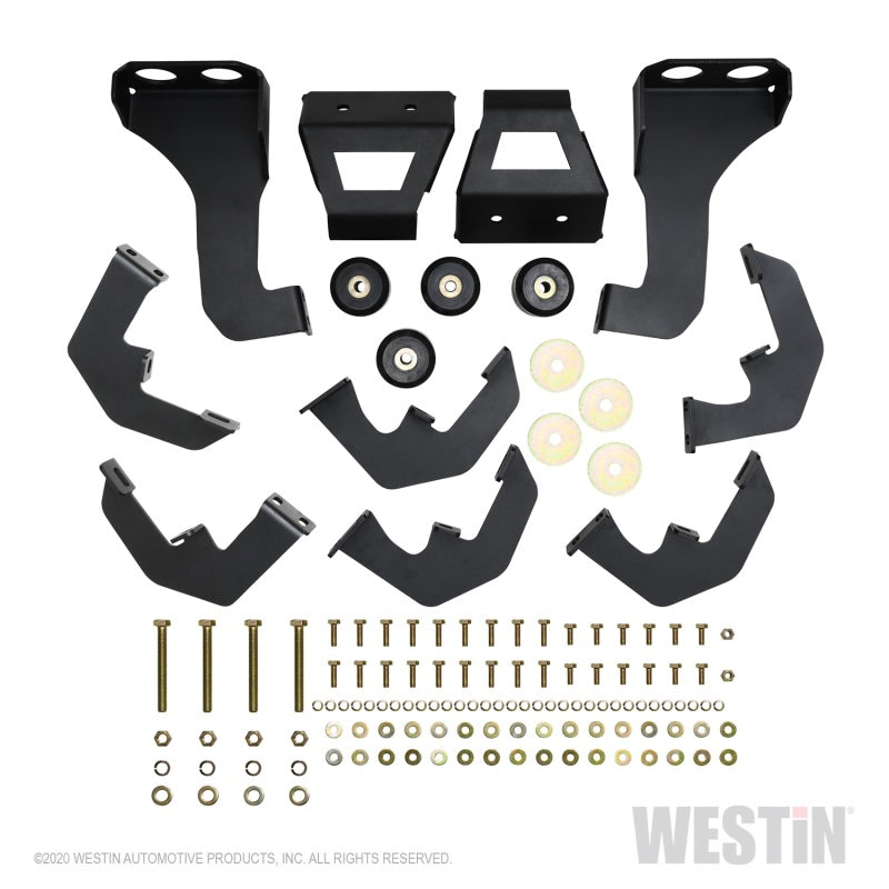 Westin 56-534765 2020 Chevy Silverado 2500/3500 Crew Cab (6.5ft Bed) HDX W2W Nerf Step Bars - Textured Black