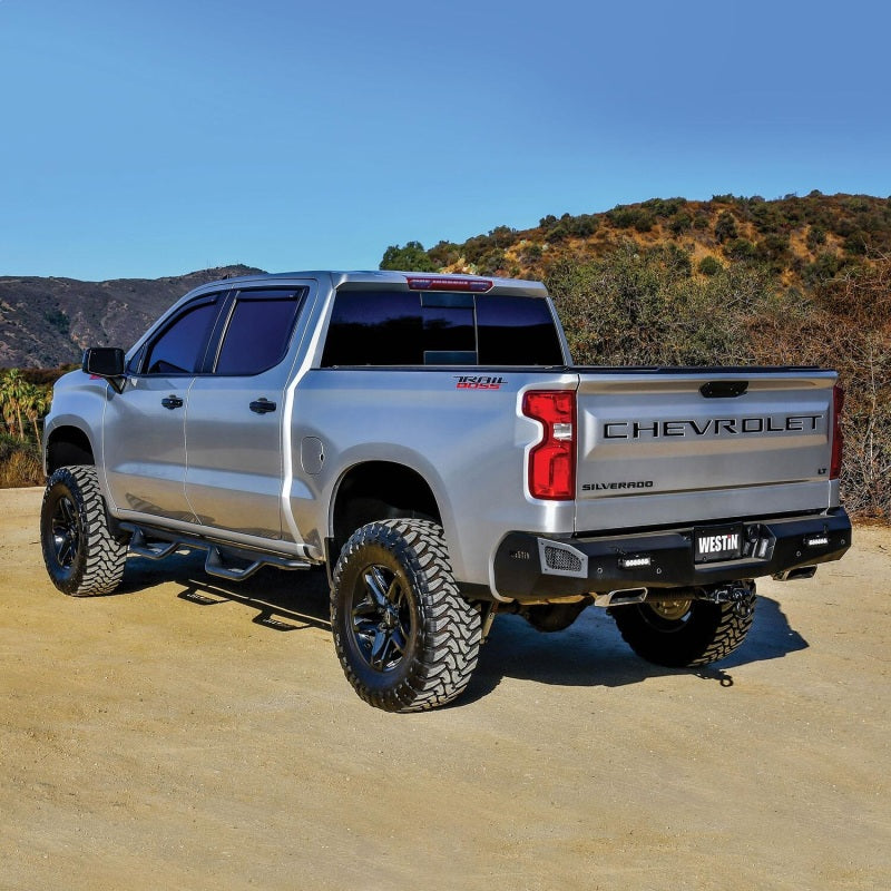 Westin 20-14135 19-22 Chevrolet Silverado / GMC Sierra Crew Cab Outlaw Nerf Step Bars