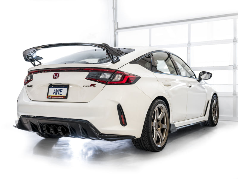 AWE Tuning 3020-53287 2023 Honda Civic Type R FL5 Track Edition Exhaust w/ Triple Diamond Black Tips