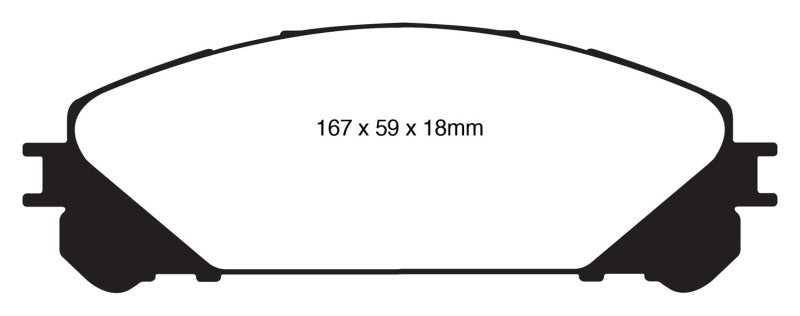 EBC DP61837 10+ Lexus RX350 3.5 (Japan) Greenstuff Front Brake Pads