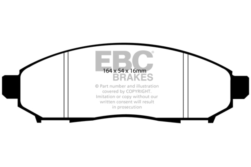 EBC DP61747 05+ Nissan Frontier 2.5 2WD Greenstuff Front Brake Pads