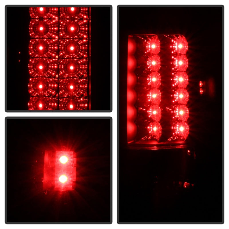 SPYDER 5078131 Spyder Ford F150 side 04-08 (Not Fit Heritage & SVT)LED Tail Lights Blk Smke ALT-YD-FF15004-LED-BSM