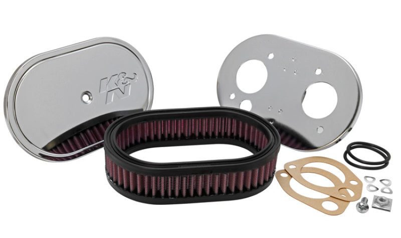 K&N Engineering 56-1270 K&N Custom Racing Assembly Oval Red - 1.75in Filer Height