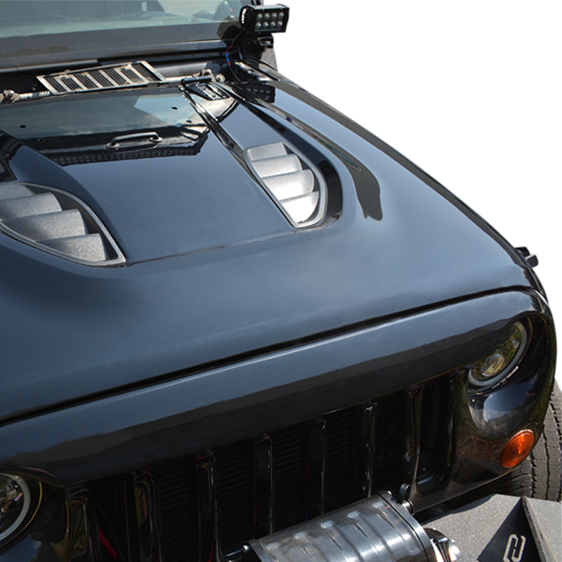 DV8 Offroad HDMB07-TA 07-18 Jeep Wrangler JK Rubicon 10th Anniversary Replica Hood