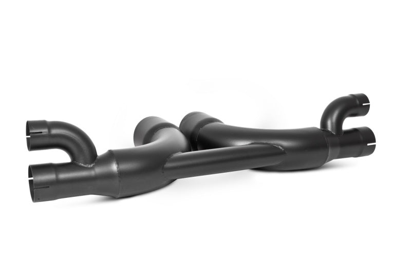 MBRP S7607BLK 14-19 Porsche GT3/GT3RS 3in Center Muffler Bypass 4in Tips - Black Coated