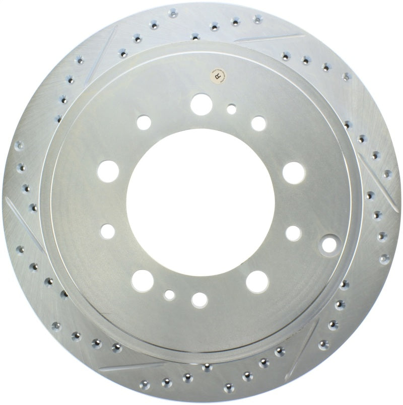 Stoptech 227.44157R StopTech Select Sport 13-17 Toyota Land Cruiser Drilled / Slotted Rear Passenger-Side Brake Rotor