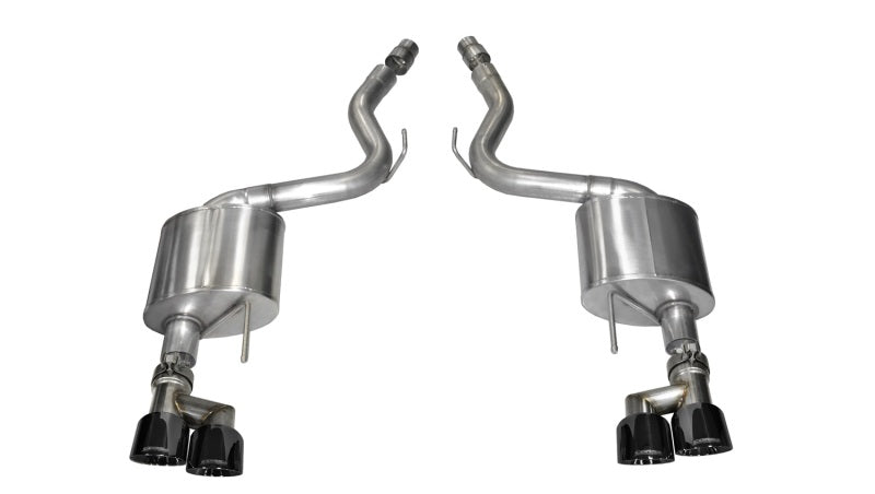 CORSA Performance 14334BLK Corsa 2015-2017 Ford Mustang GT 5.0 3in Axle Back Exhaust Black Quad Tips (Sport)