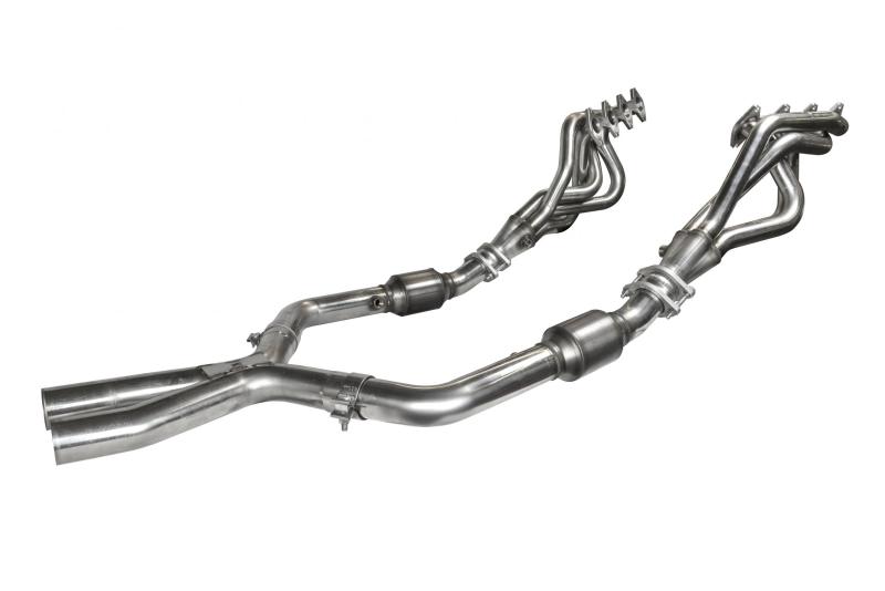 Kooks Headers 1131H020 Kooks 05-10 Ford Mustang GT Manual 1 5/8in x 2 1/2in SS Long Tube Headers and OEM Catted SS X Pipe