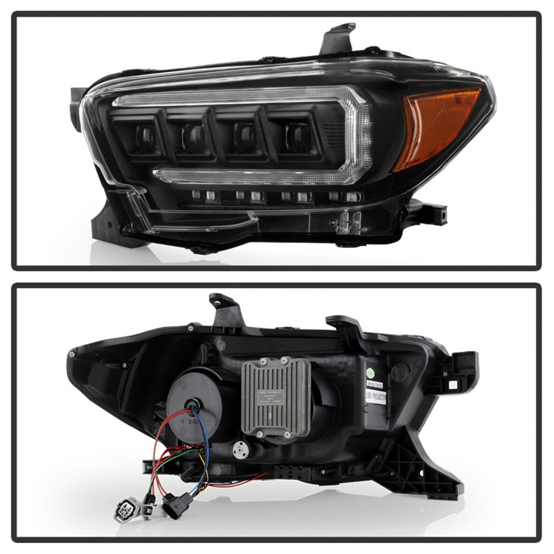 SPYDER 5088390 Spyder 16-20 Toyota Tacoma LED Model Only High-Power LED Headlights - Black PRO-YD-TT16LEDAP-BK