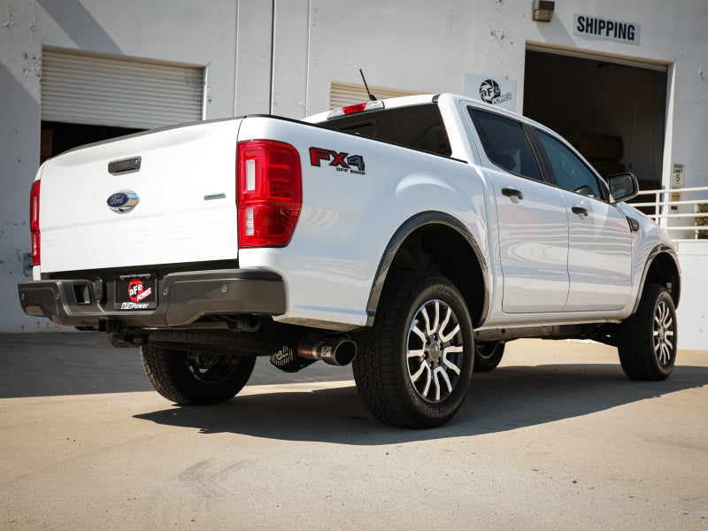 aFe 49-43114-B Apollo GT Series 3in 409 SS Axle-Back Exhaust 2019 Ford Ranger 2.3L w/ Black Tips