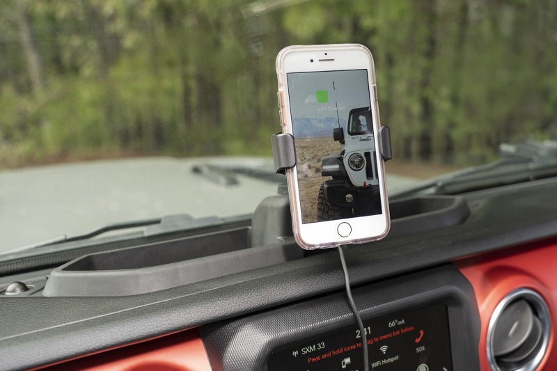 Rugged Ridge 13551.35 Dash Multi-Mount Charging Phone Kit 18-20 Jeep Wrangler JL/JT