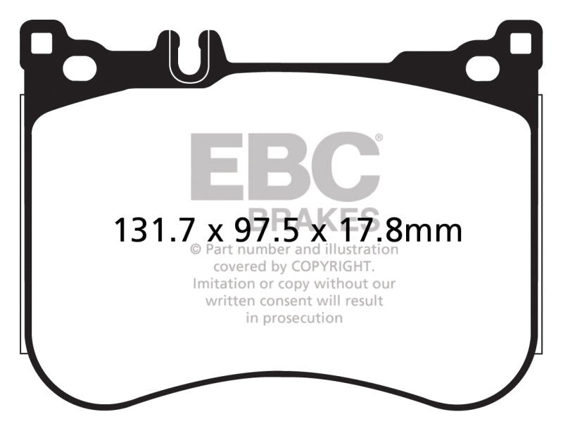 EBC DP42178R 14+ Mercedes-Benz S550 4.7 Twin Turbo AMG Sport Pkg Yellowstuff Front Brake Pads