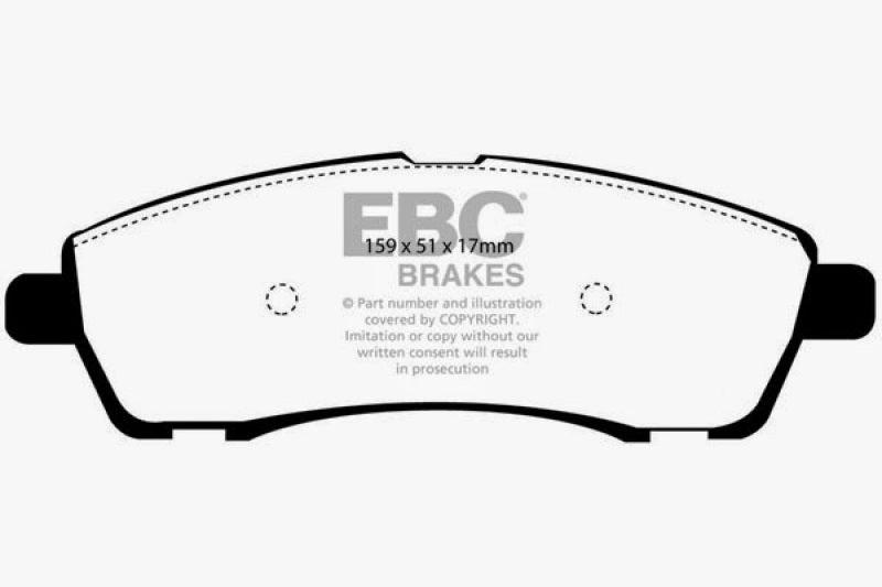 EBC ED91603 00-02 Ford Excursion 5.4 2WD Extra Duty Rear Brake Pads
