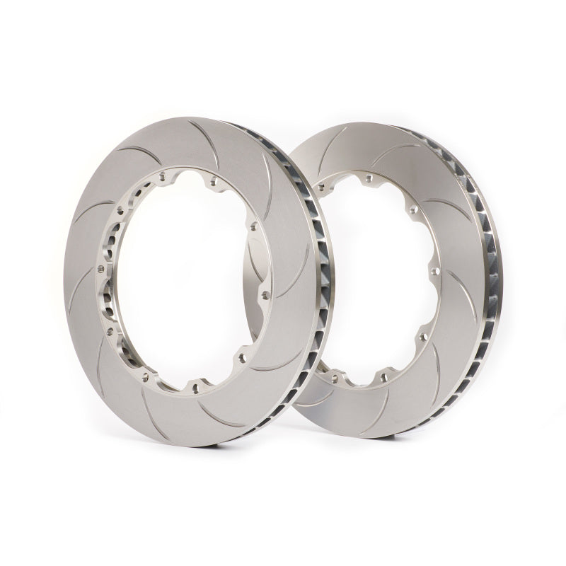 GiroDisc D1-179 2015+ Audi RS3 Sedan (8V Incl Front CCM) Zinc Plated Slotted Front Rings