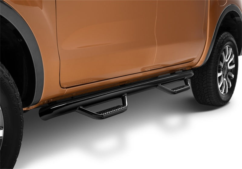 N-Fab F1981CC Nerf Step 2019 Ford Ranger Crew Cab - Gloss Black - Cab Length - 3in