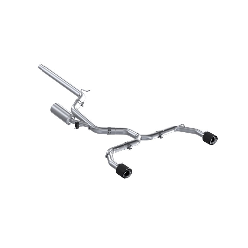 MBRP S46173CF 2022 VW Golf GTI MK8 T304 SS 3in Cat-Back Exhaust 2.5in Dual Split Rear w/ Carbon Fiber Tips
