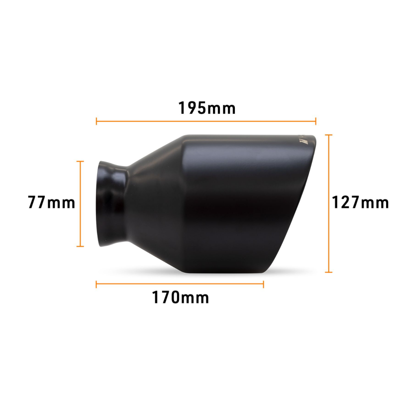 Mishimoto MMEXH-TIP-MOPARBK 15-23 Dodge Charger/Challenger Muffler Tip Pair - 5in - Black