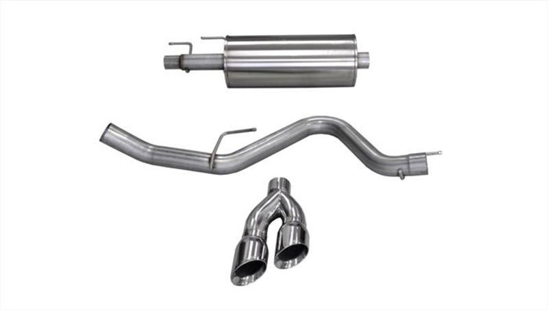 CORSA Performance 14836 Corsa 15-20 Ford F-150 3.5L Eco (Super Crew Cab) Polished Sport Single Side Dual 4in Tips CB Exh