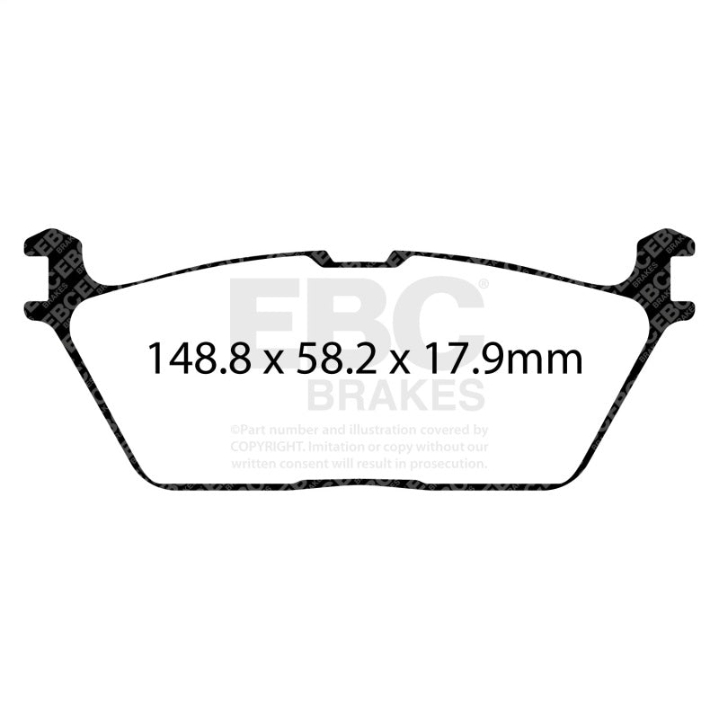 EBC DP63095 2019+ RAM Trucks 1500 (DT) Greenstuff Rear Brake Pads