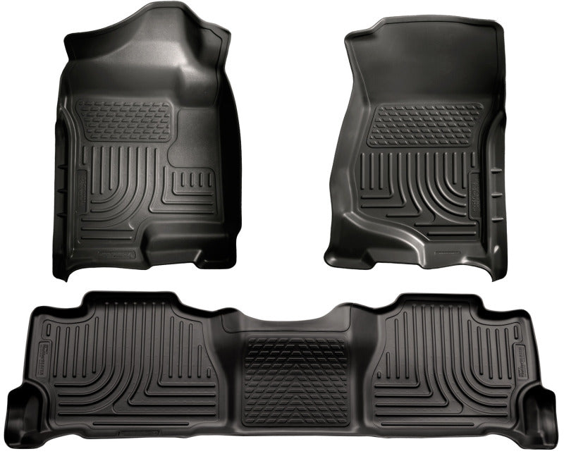 Husky Liners 98251 07-13 GM Escalade/Suburban/Yukon WeatherBeater Black Front & 2nd Seat Floor Liners
