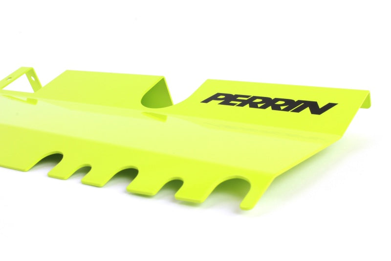 Perrin Performance PSP-ENG-512-4NY PERRIN 15-21 Subaru WRX/STI Radiator Shroud (With OEM Intake Scoop) - Neon Yellow