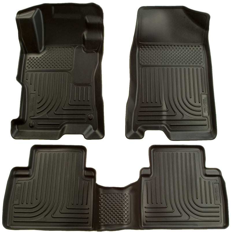 Husky Liners 98601 07-12 Nissan Altima (Non-Hybrid) WeatherBeater Combo Black Floor Liners (1pc. 2nd Row)