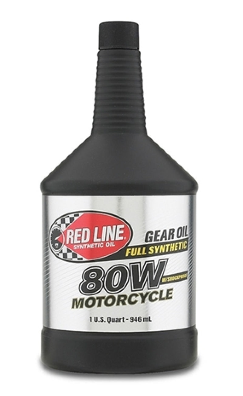 Red Line 42704 80W Motorcycle Gear Oil w/Shockproof - Quart