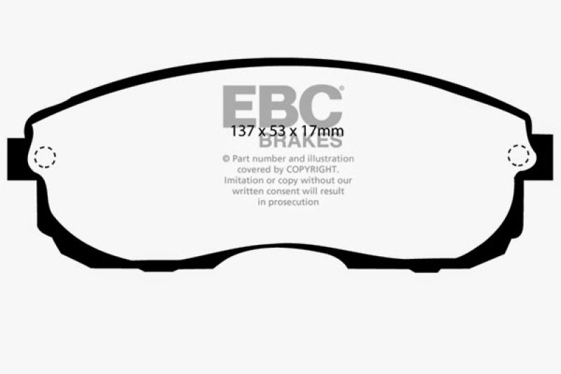 EBC DP4775R 99-01 Infiniti G20 2.0 Yellowstuff Front Brake Pads