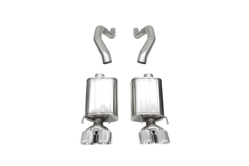 CORSA Performance 21077 Corsa 06-13 Chevy Corvette C6 Z06 7.0L / 09-13 ZR1 6.2L Polished AxleBack Exhaust w/4.5in Twin Tips